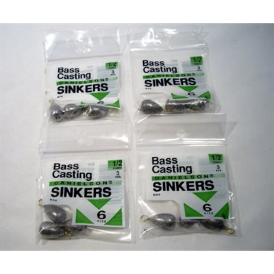 SINKER BASS CAST 1 / 8 oz sz 10