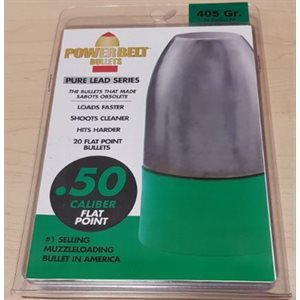 PowerBeltä Bullets – 15 pk .50 Cal. 405 gr. Lead, FP