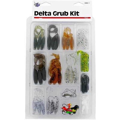 DELTA TACKLE 99811 GRUB KIT, 12 / PK