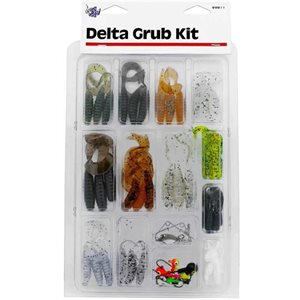 DELTA TACKLE 99811 GRUB KIT, 12 / PK