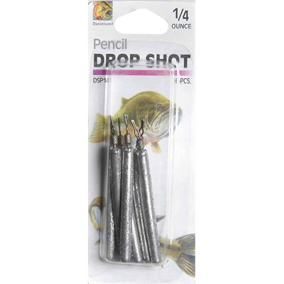 SINKER DROP SHOT PENCIL 1 / 4 oz