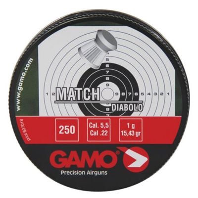 Match Pellets (nez plat) .22 Cal. Boîte de 250