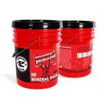 50 LB APPLE BUCKED 5 GALON MINERAL ROCK