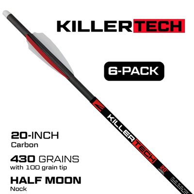 KILLERTECH CROSSBOW BOLTS 6PK