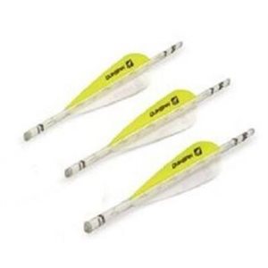 "QUIKFLETCH 3"" HELLFIRE STD - W / Y / Y (6 PACK)"