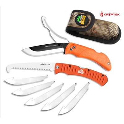 "3.5"" RAZOR-PRO G / SAW COMBO | ORANGE | 6 STAINLESS DROP PO