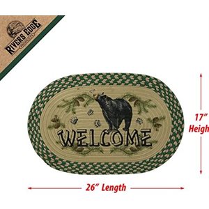 Braided Rug 26-inch Oval - Bear