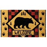 Coir Mat 30in x 18in - Welcome Bear