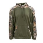 Performance Hoodie, Blank Front - Olive / Kanati M