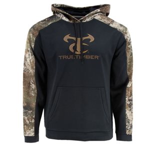 Performance TT Logo Hoodie w / camo accents - Black / Strata,2XL