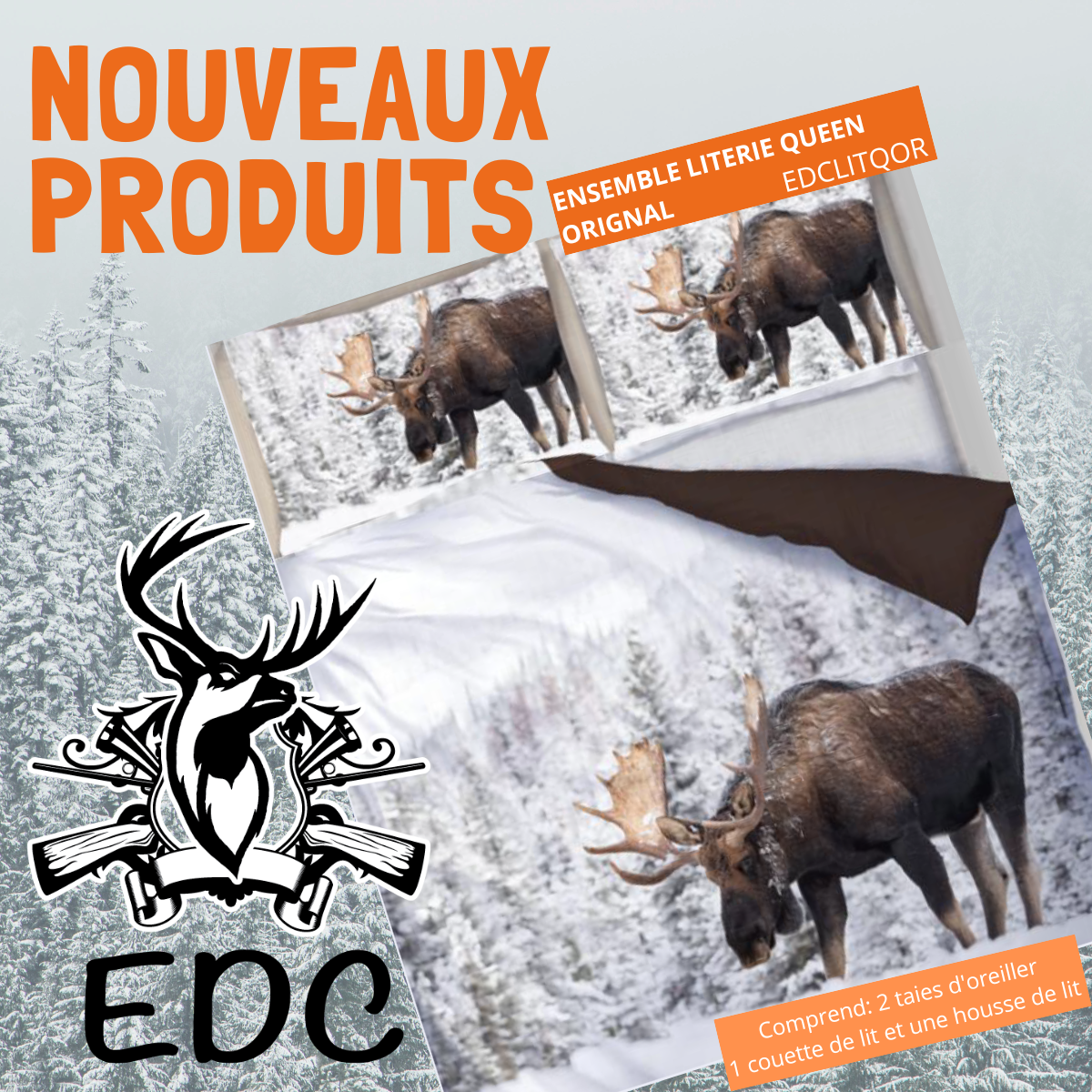 ENSEMBLE LITERIE QUEEN ORIGNAL